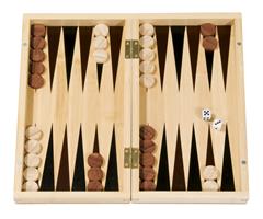 17685  17685 Spill, Backgammon, bambus 28x2x29,4cm. Fridolin